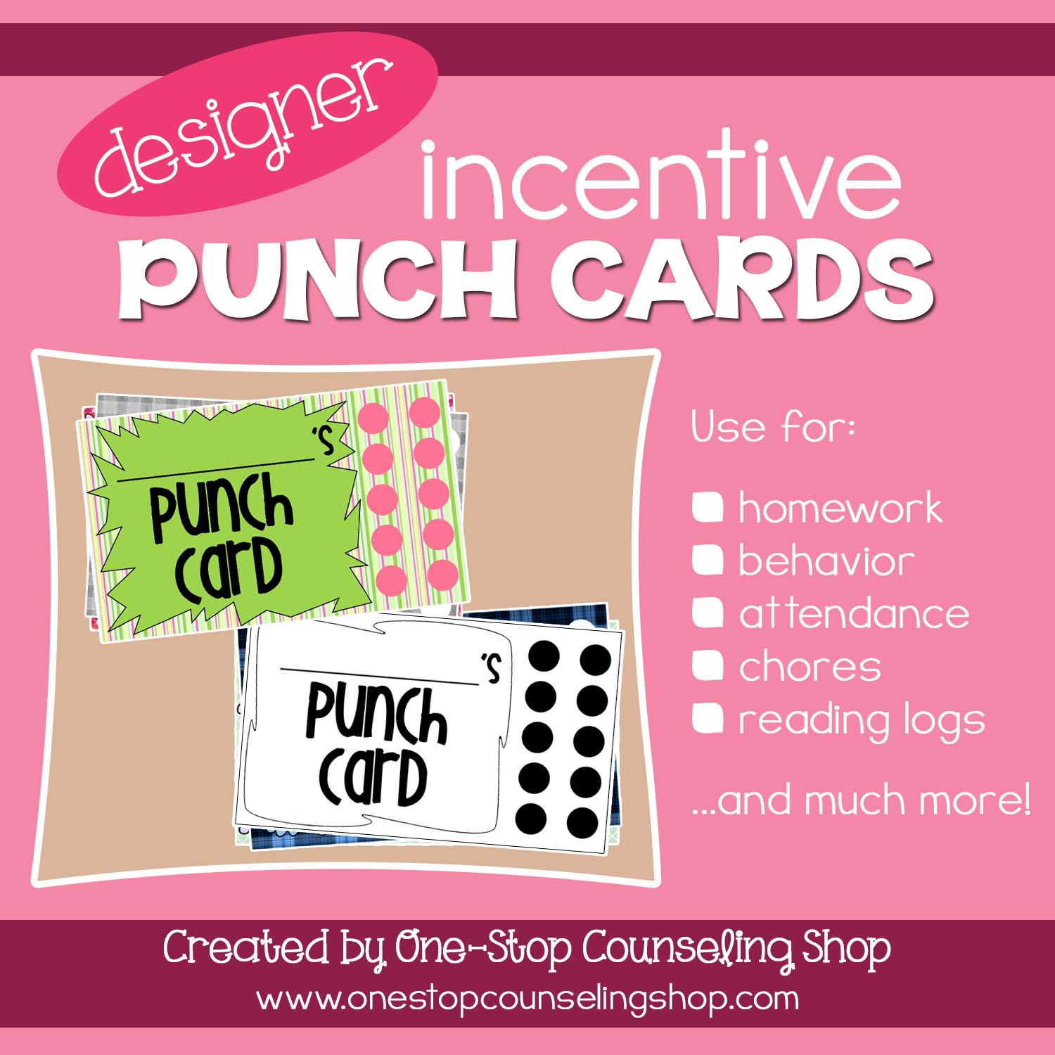 Simple Punch Cards for Positive Behavior Support - Mrs. Richardson's Class