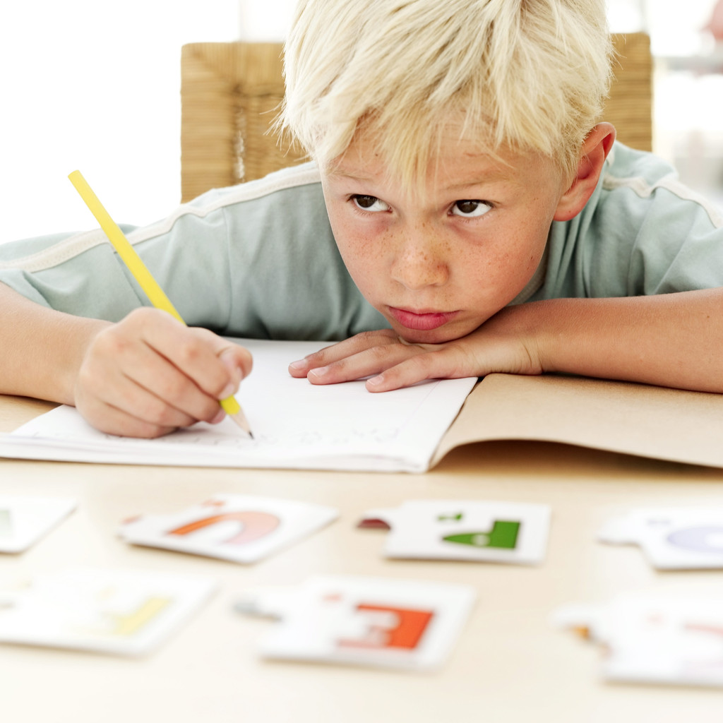 Young Boy Learning