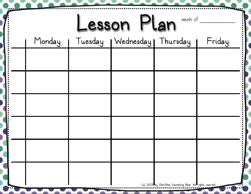 6 Lesson Plan