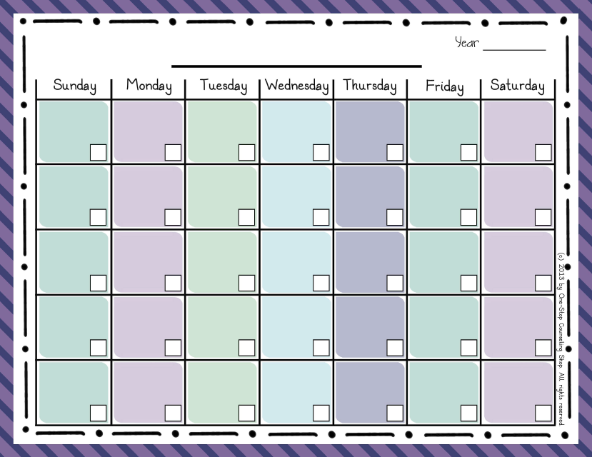 Organization Binder :: Calendar & Weekly Schedule – One-Stop Counseling ...