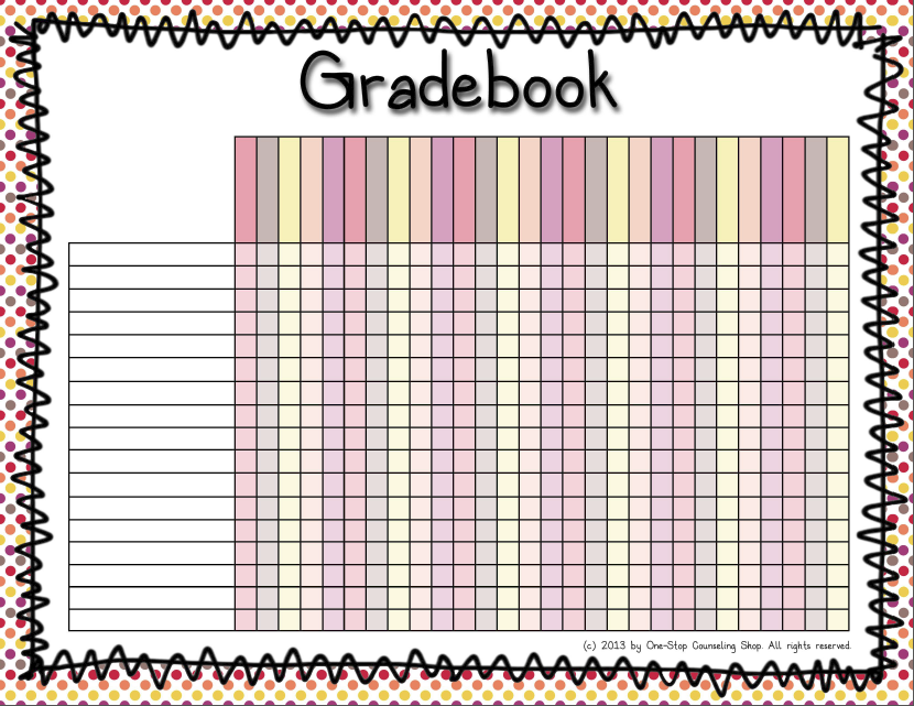 Organization Binder Gradebook Seating Charts One Stop Counseling