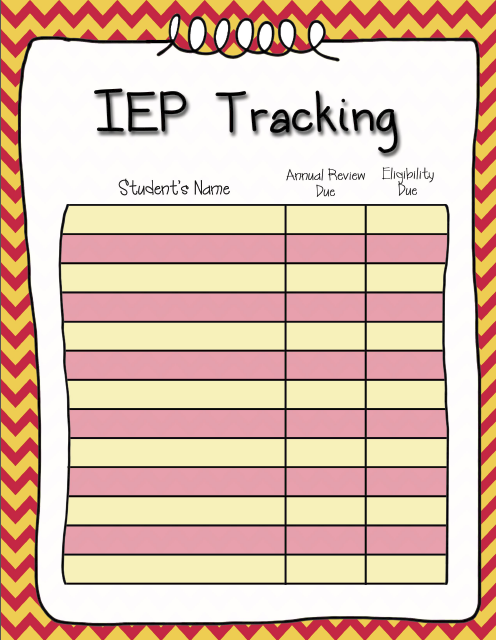 IEP Tracking