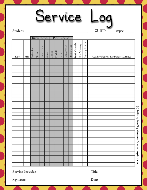 Service Log Warm