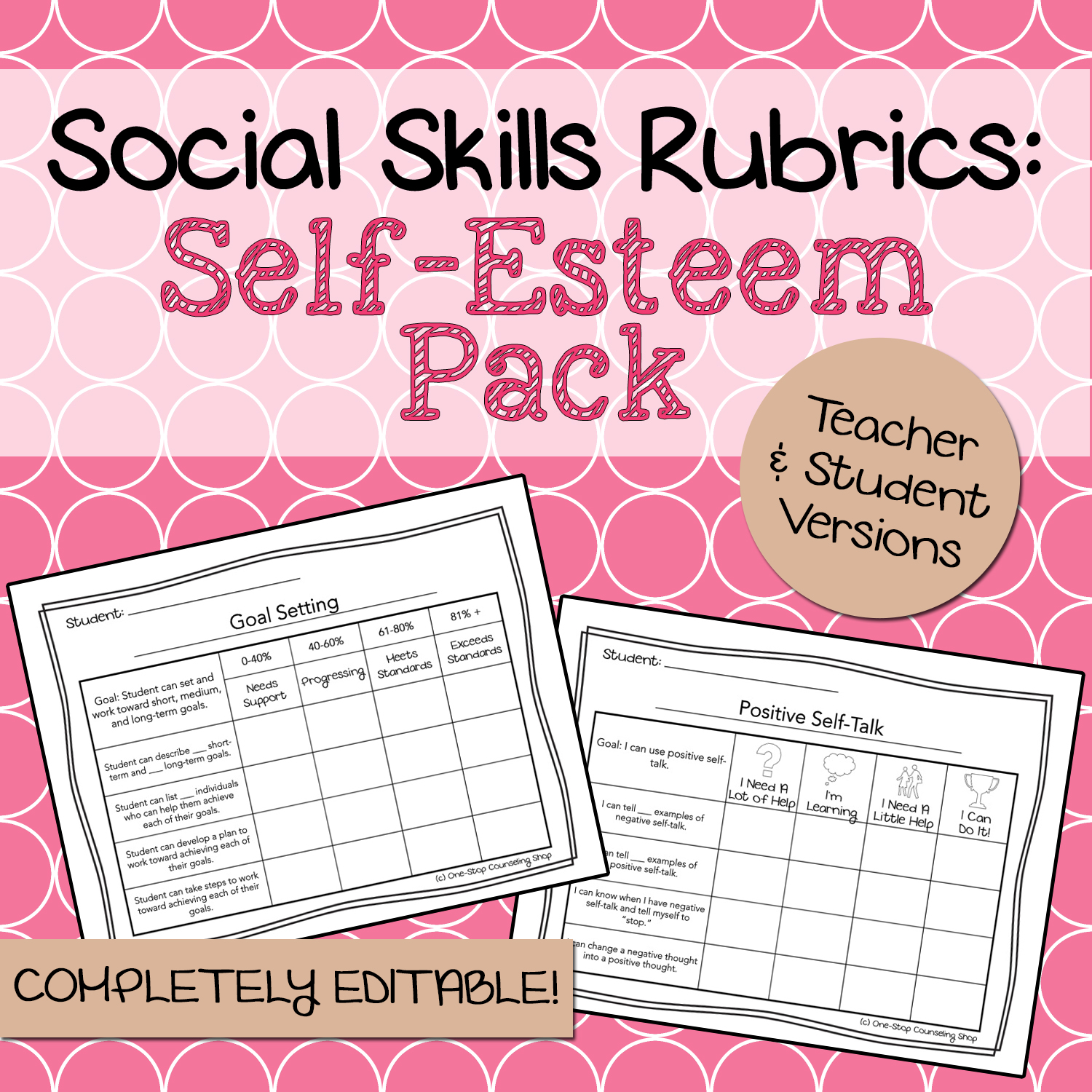 Self-Esteem Social Skills Rubrics