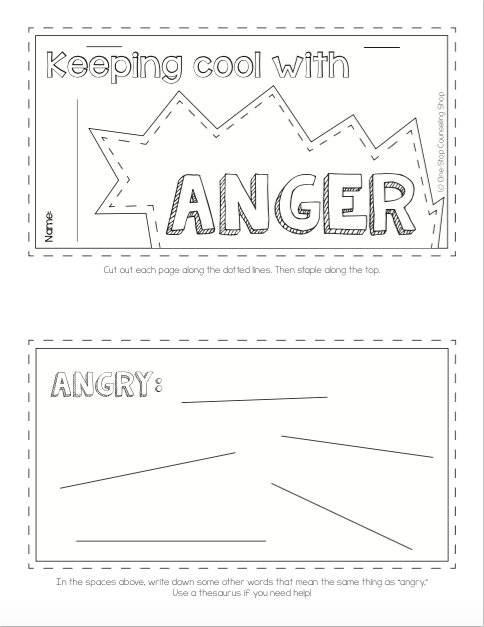 Anger Tab Book