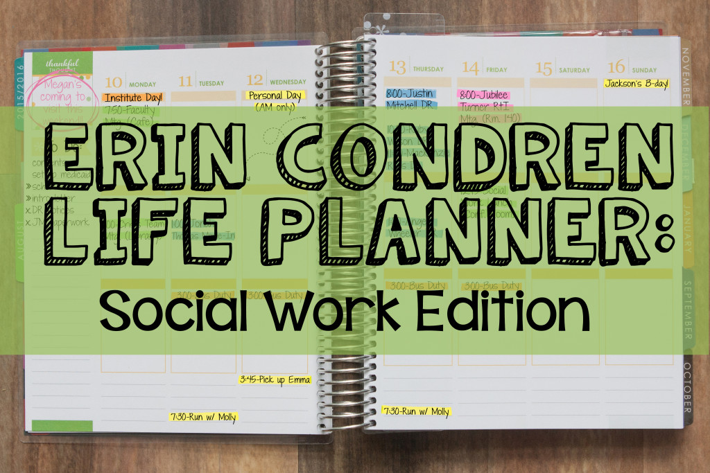 How I Use My Erin Condren Life Planner