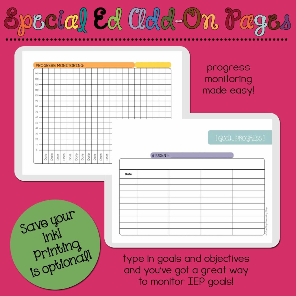 Special Education Add-On Pages