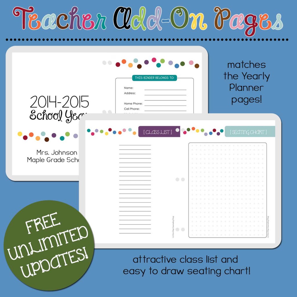 Teacher Add-On Pages