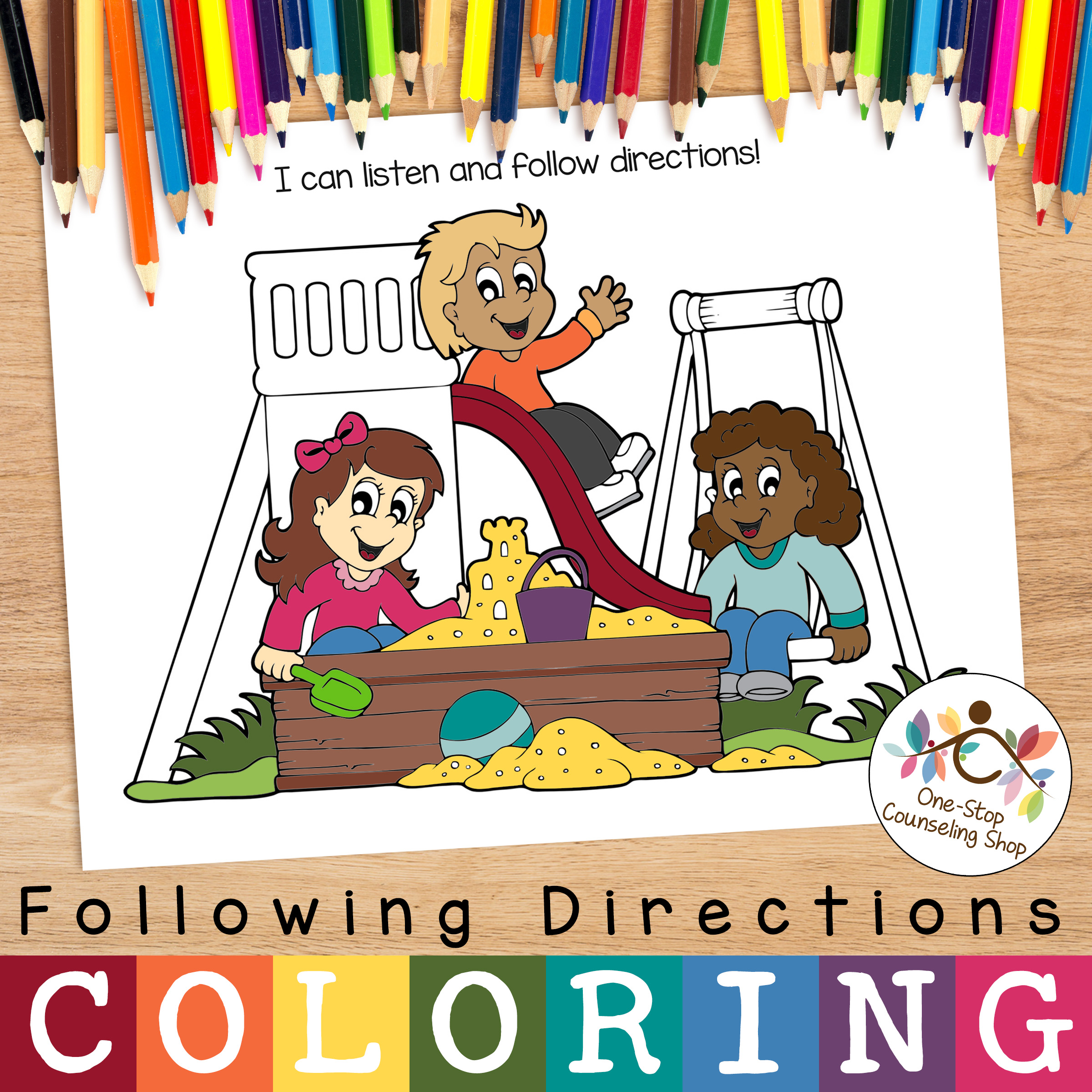 listening coloring pages