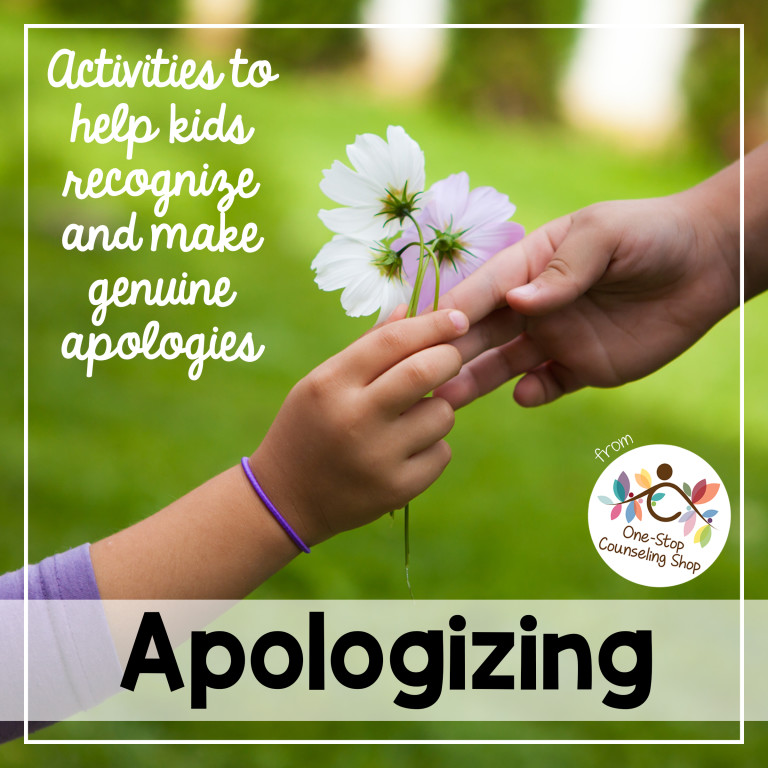 New Product :: Apologizing Activities – One-Stop Counseling Shop