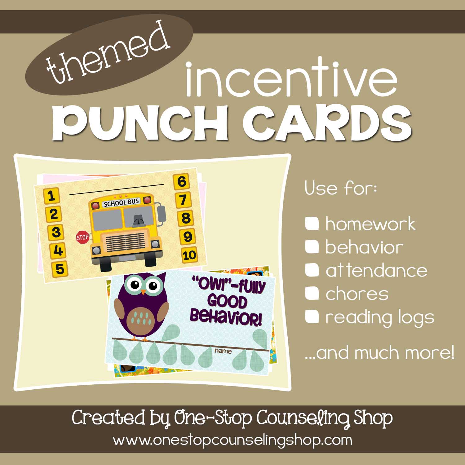 50Pcs Reward Punch Cards Motivational Innovative Design Supportive  Multi-purpose Fun Behavior Incentive Gift Cute Cartoo 