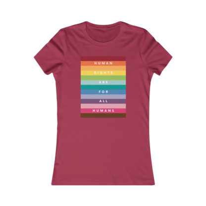 Human Rights For All Humans Women's Fit Favorite Tee - Image 19