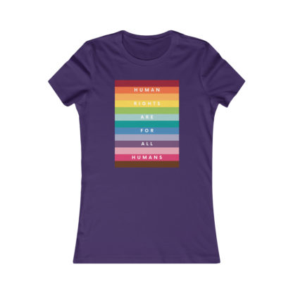 Human Rights For All Humans Women's Fit Favorite Tee - Image 15