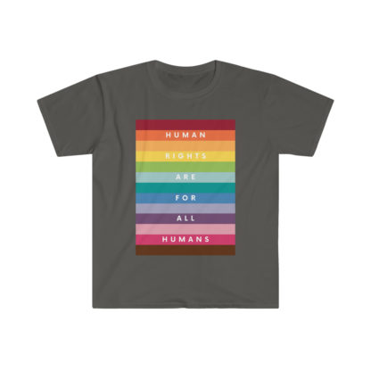 Human Rights for all Humans Unisex Softstyle T-Shirt - Image 8