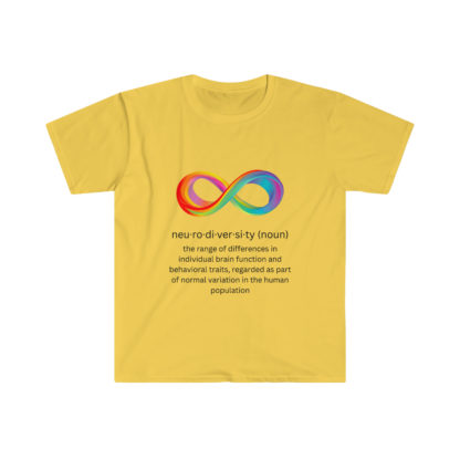 Neurodiversity Unisex Softstyle T-Shirt - Image 4