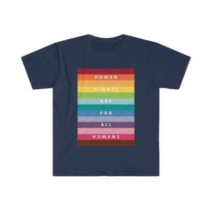 Human Rights for all Humans Unisex Softstyle T-Shirt - Image 10