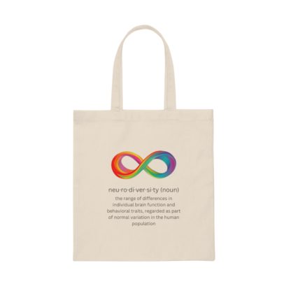 Neurodiversity Canvas Tote Bag - Image 4