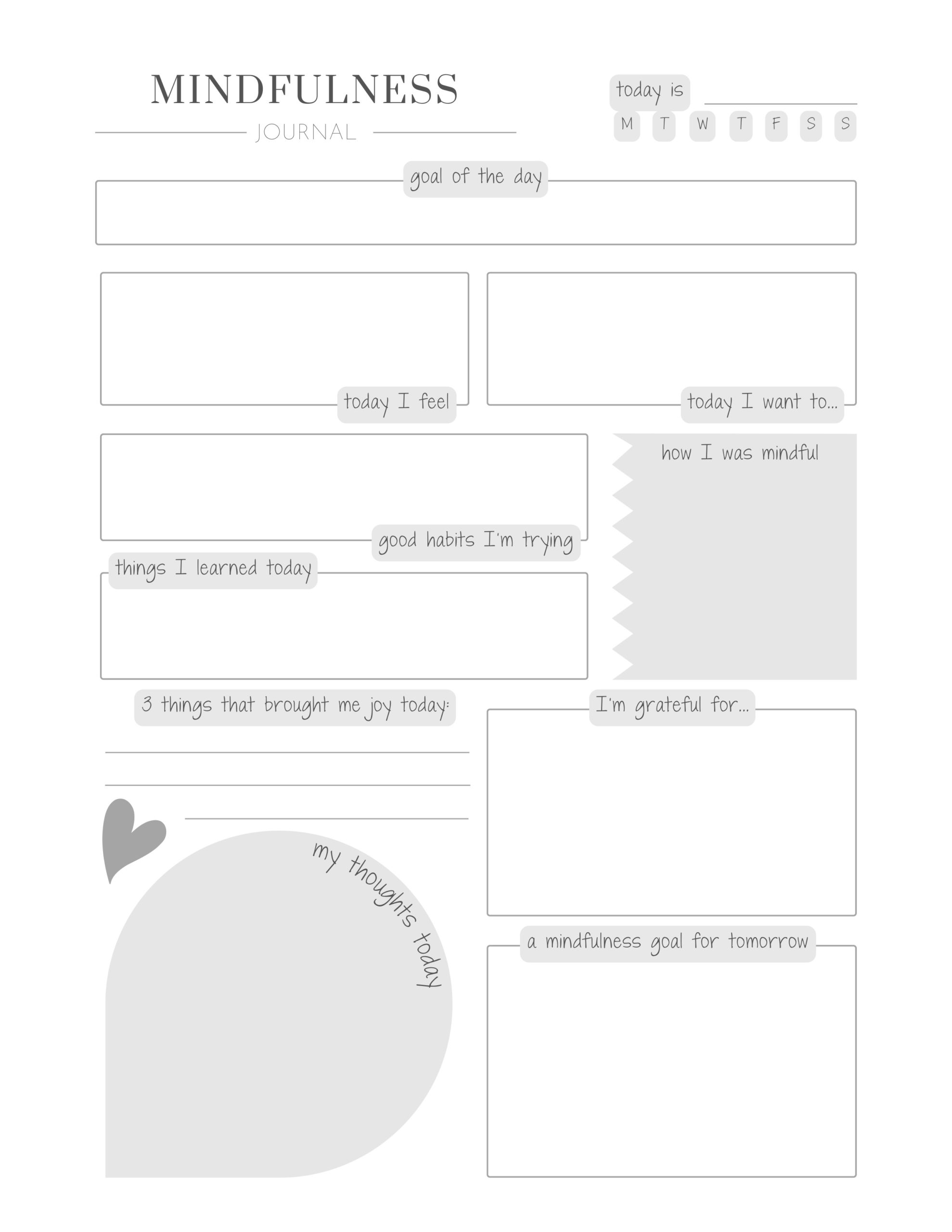 Mindfulness Journal 2 – One-Stop Counseling Shop